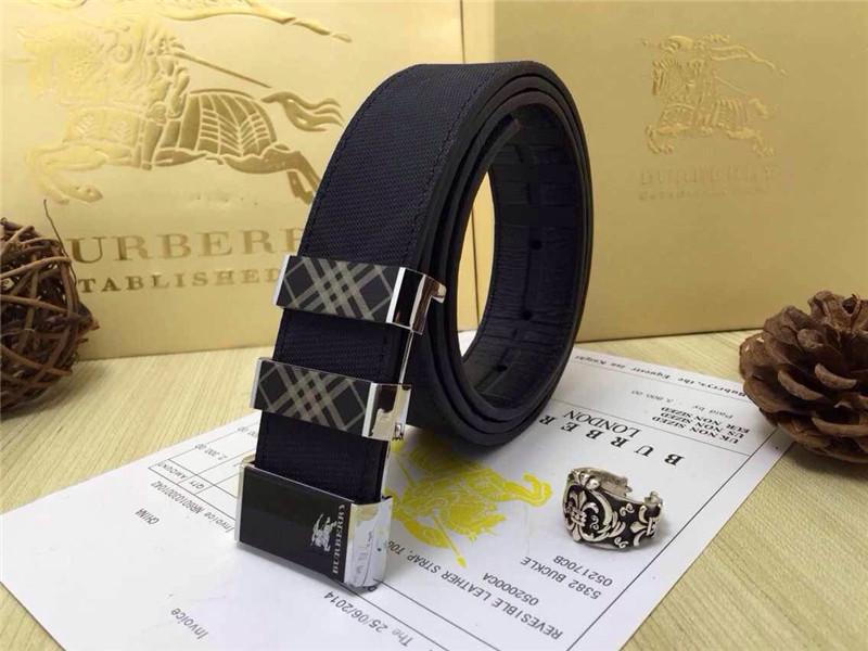 Super Perfect Quality Burberry Belts(100% Genuine Leather,steel buckle)-179