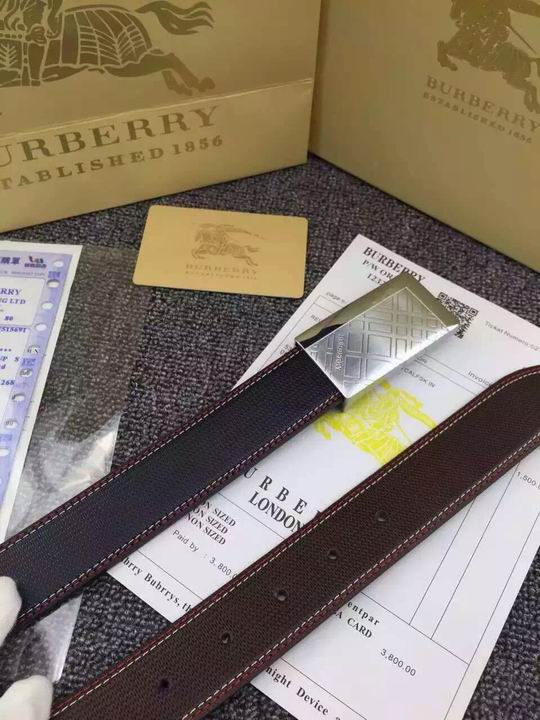 Super Perfect Quality Burberry Belts(100% Genuine Leather,steel buckle)-284