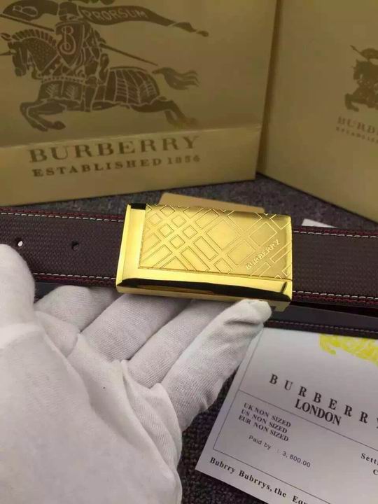 Super Perfect Quality Burberry Belts(100% Genuine Leather,steel buckle)-288