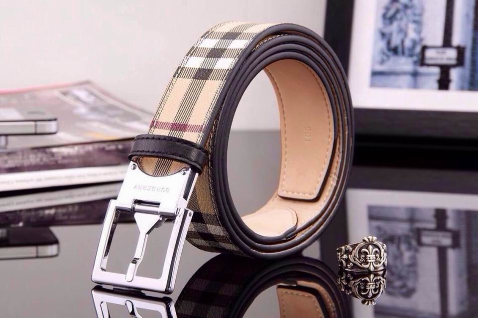 Super Perfect Quality Burberry Belts(100% Genuine Leather,steel buckle)-371