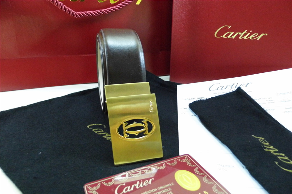 Super Perfect Quality Cartier Belts(100% Genuine Leather,Steel Buckle)-015