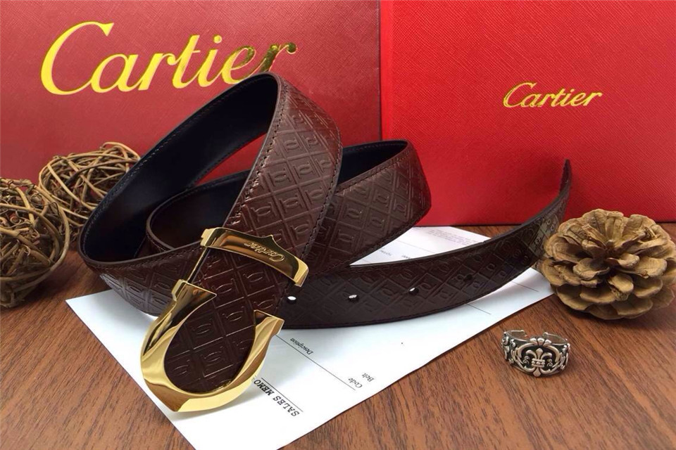 Super Perfect Quality Cartier Belts(100% Genuine Leather,Steel Buckle)-043