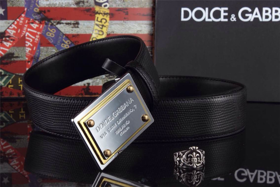 Super Perfect Quality DG Belts(100% Genuine Leather,Steel Buckle)-016