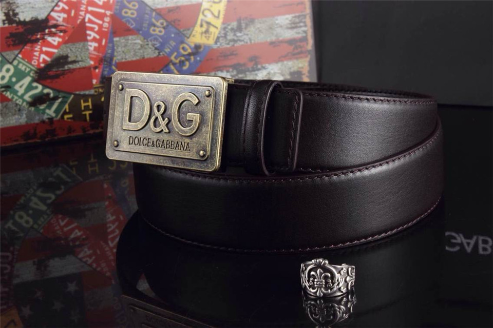 Super Perfect Quality DG Belts(100% Genuine Leather,Steel Buckle)-022