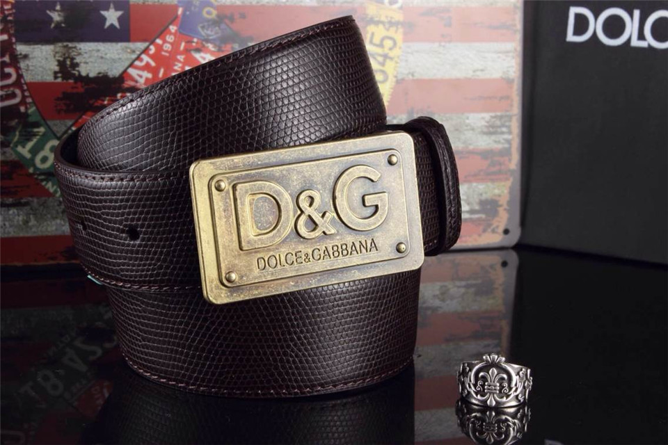 Super Perfect Quality DG Belts(100% Genuine Leather,Steel Buckle)-023