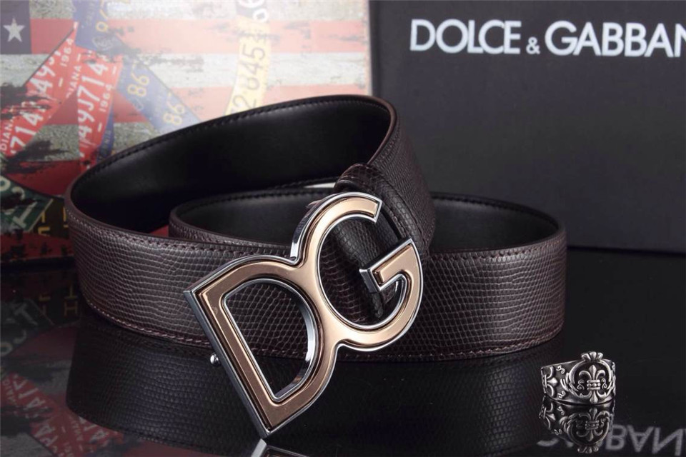 Super Perfect Quality DG Belts(100% Genuine Leather,Steel Buckle)-025