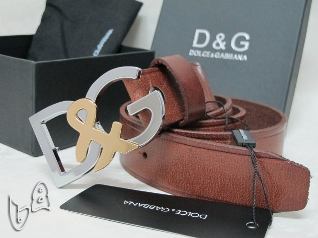 Super Perfect Quality DG Belts(100% Genuine Leather,Steel Buckle)-081