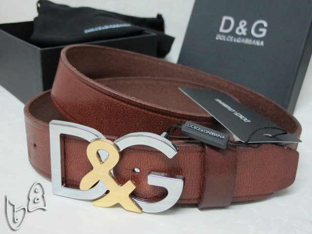 Super Perfect Quality DG Belts(100% Genuine Leather,Steel Buckle)-082