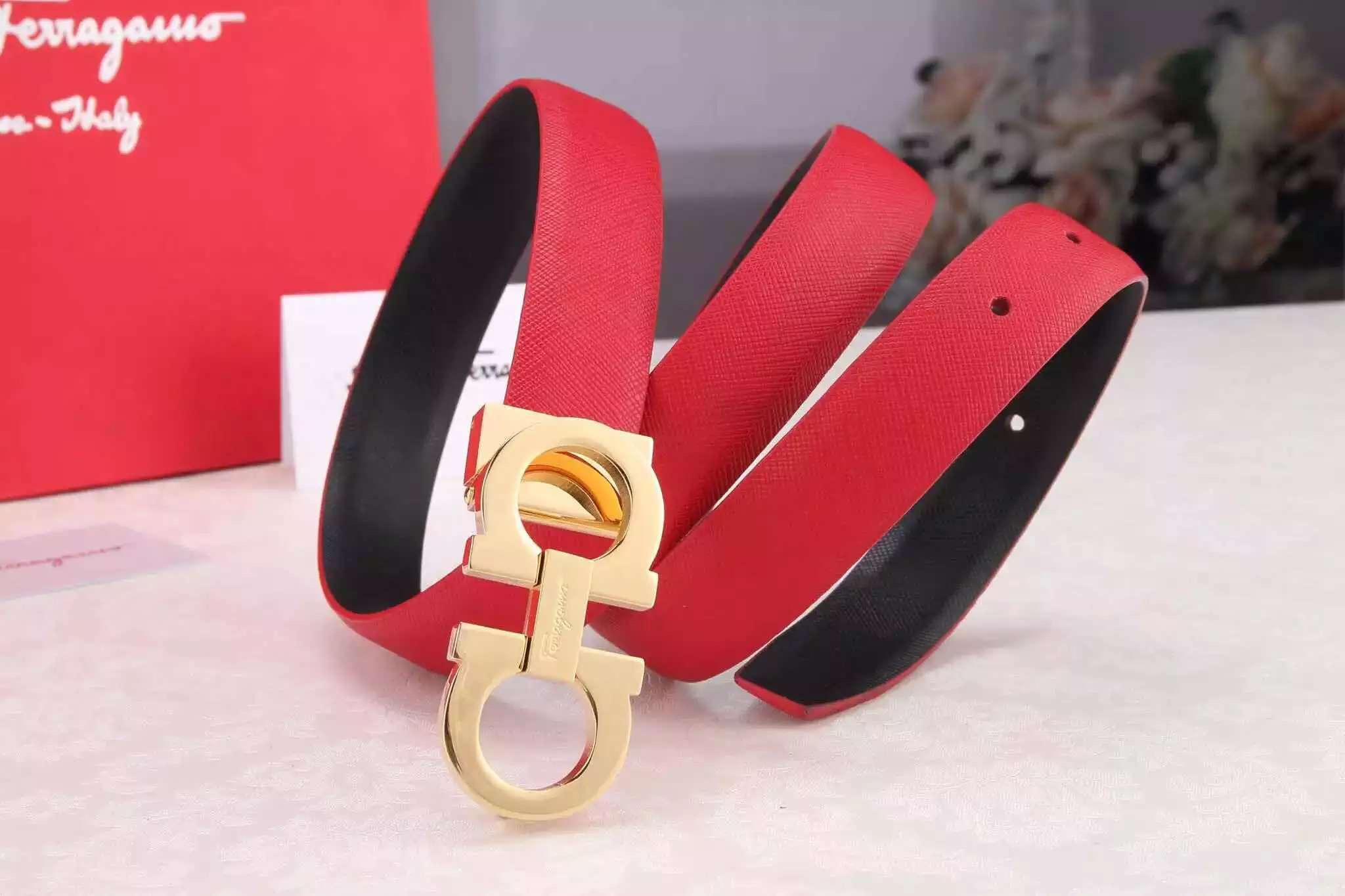 Super Perfect Quality Ferragamo Belts(100% Genuine Leather,steel Buckle)-001