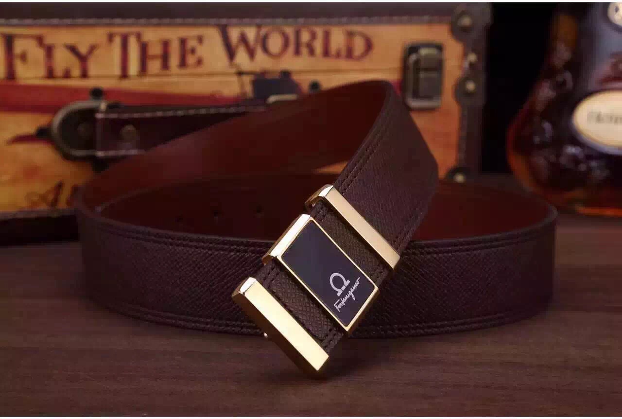 Super Perfect Quality Ferragamo Belts(100% Genuine Leather,steel Buckle)-023