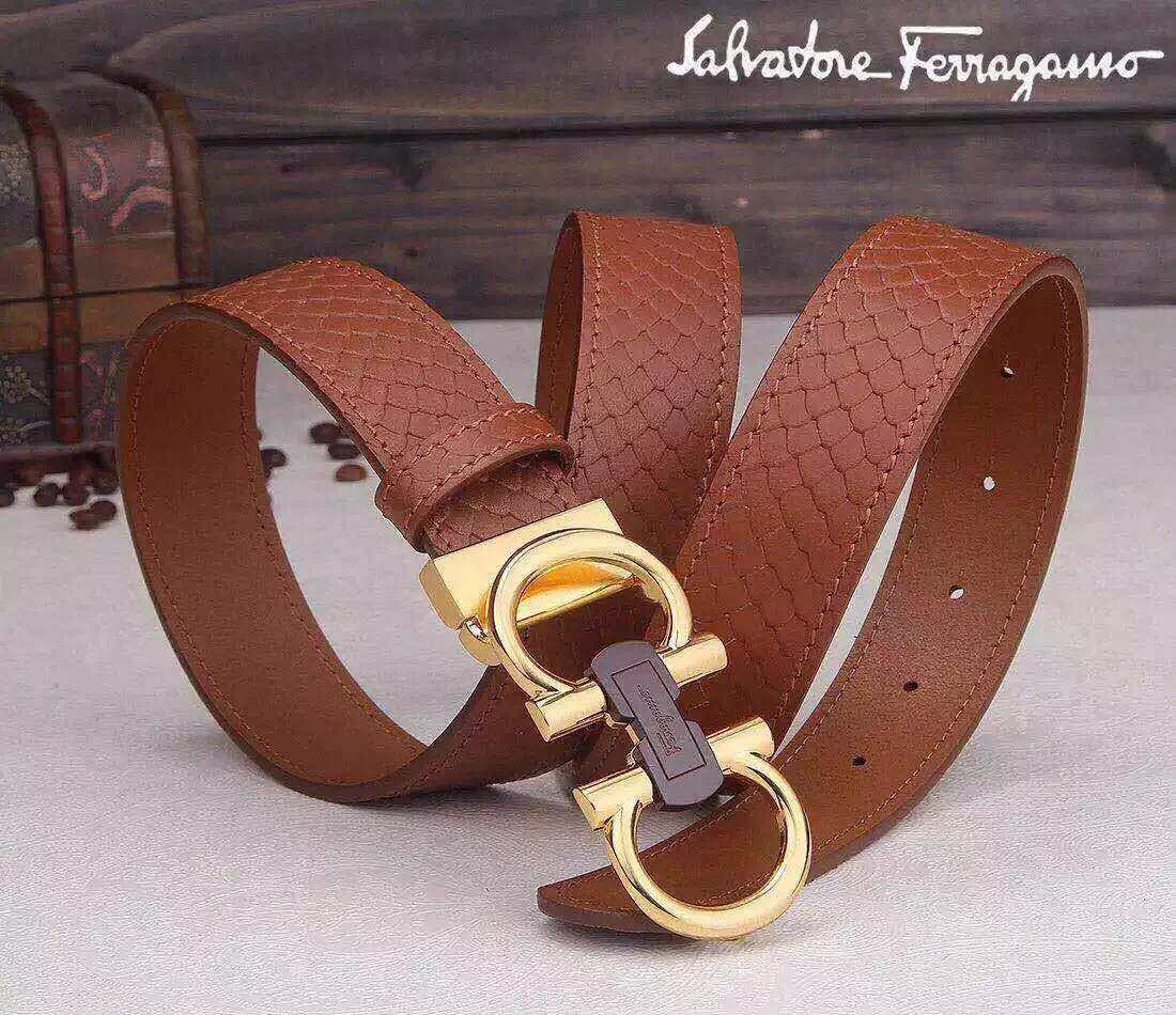 Super Perfect Quality Ferragamo Belts(100% Genuine Leather,steel Buckle)-057