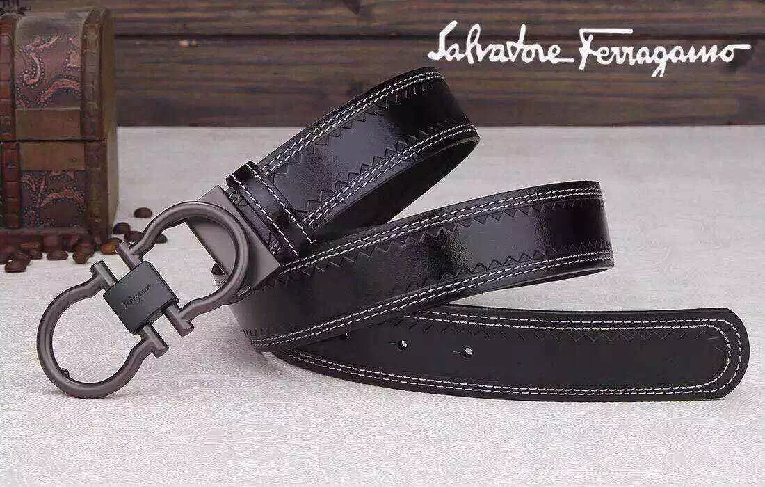 Super Perfect Quality Ferragamo Belts(100% Genuine Leather,steel Buckle)-061