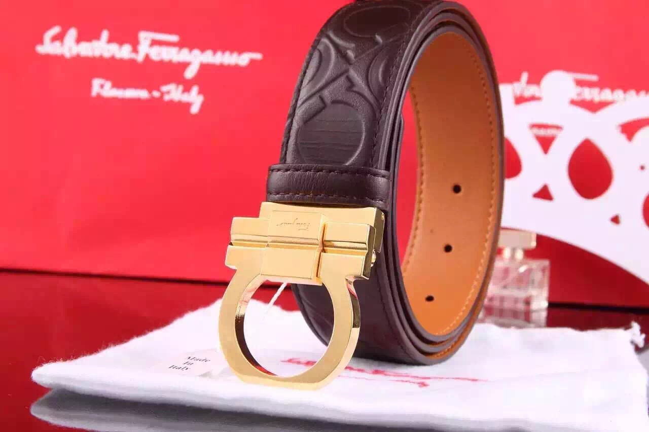 Super Perfect Quality Ferragamo Belts(100% Genuine Leather,steel Buckle)-064