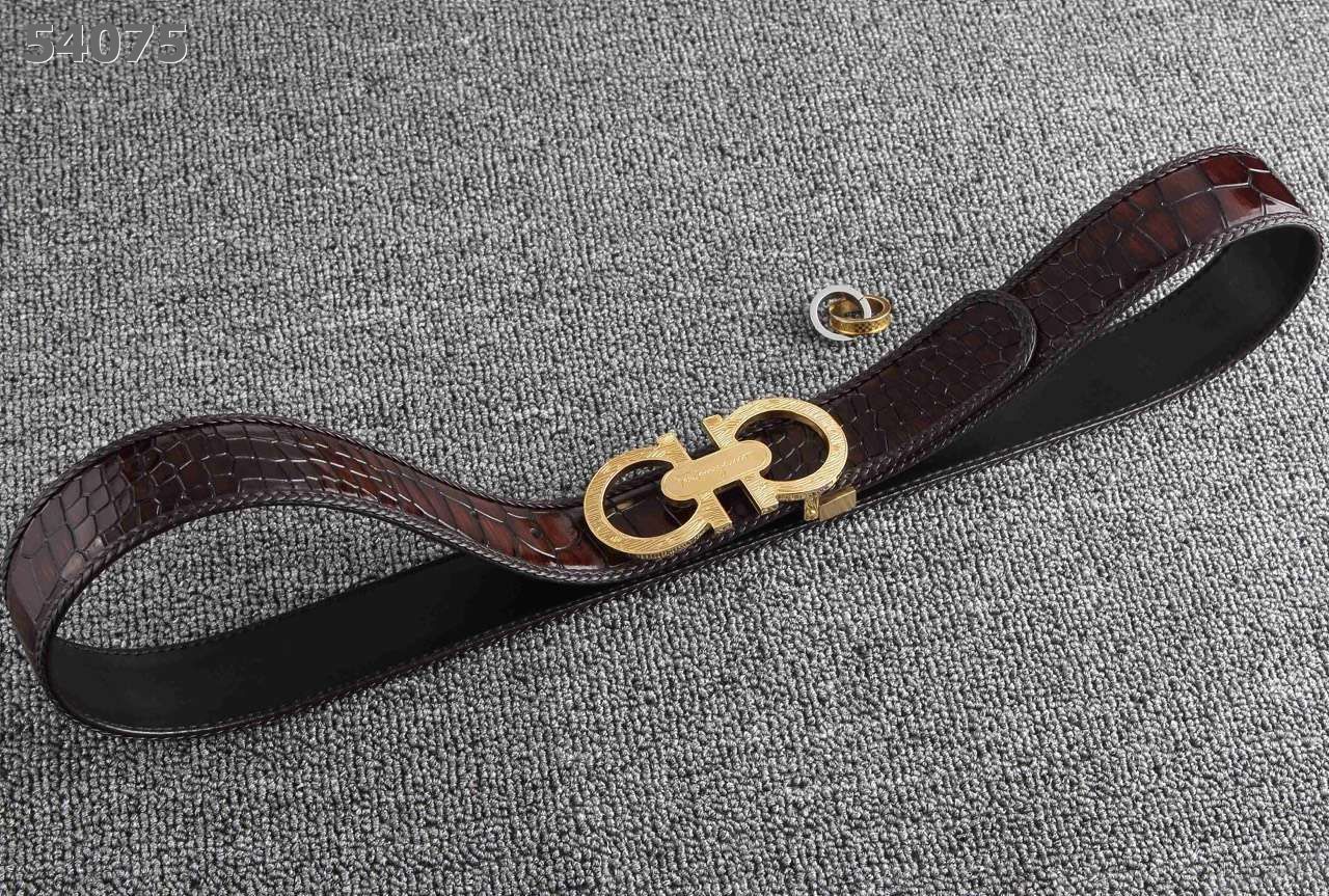 Super Perfect Quality Ferragamo Belts(100% Genuine Leather,steel Buckle)-097