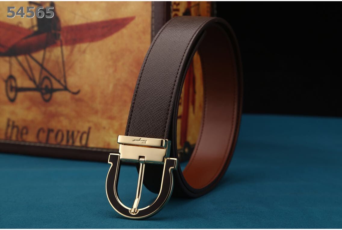 Super Perfect Quality Ferragamo Belts(100% Genuine Leather,steel Buckle)-114