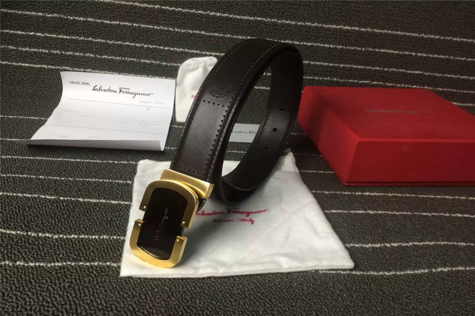 Super Perfect Quality Ferragamo Belts(100% Genuine Leather,steel Buckle)-153