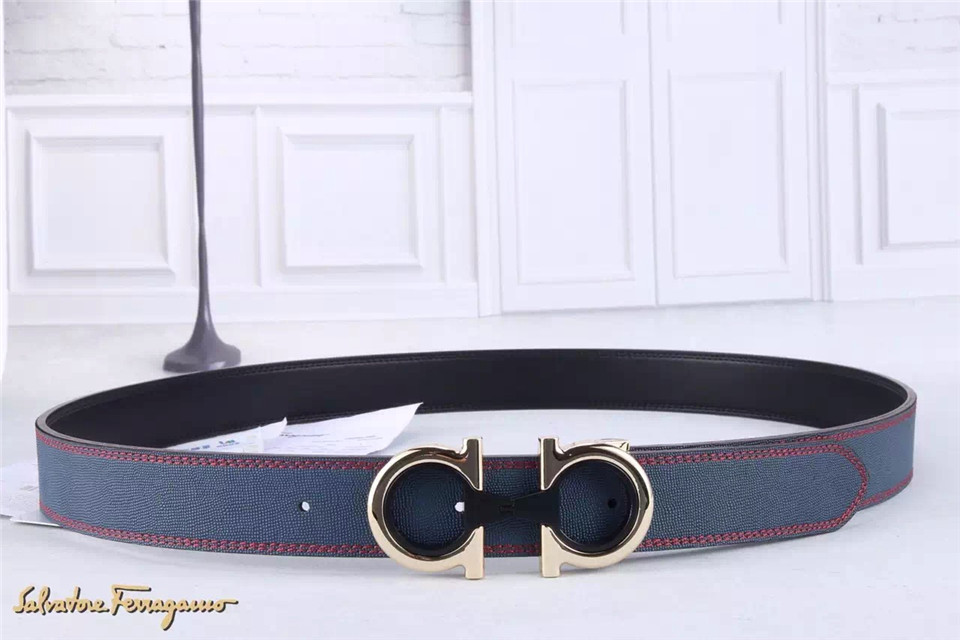 Super Perfect Quality Ferragamo Belts(100% Genuine Leather,steel Buckle)-197