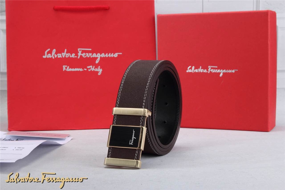 Super Perfect Quality Ferragamo Belts(100% Genuine Leather,steel Buckle)-207