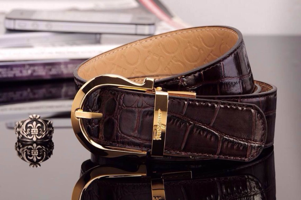 Super Perfect Quality Ferragamo Belts(100% Genuine Leather,steel Buckle)-239