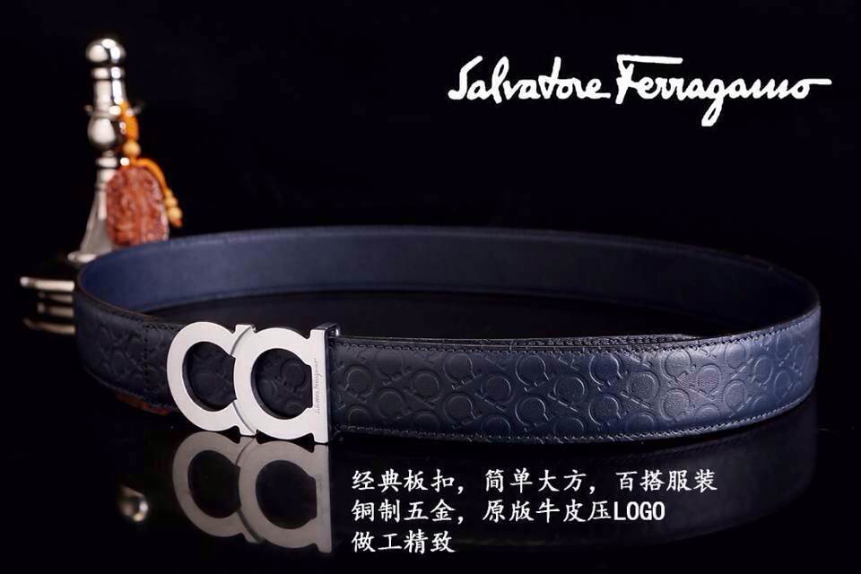 Super Perfect Quality Ferragamo Belts(100% Genuine Leather,steel Buckle)-245