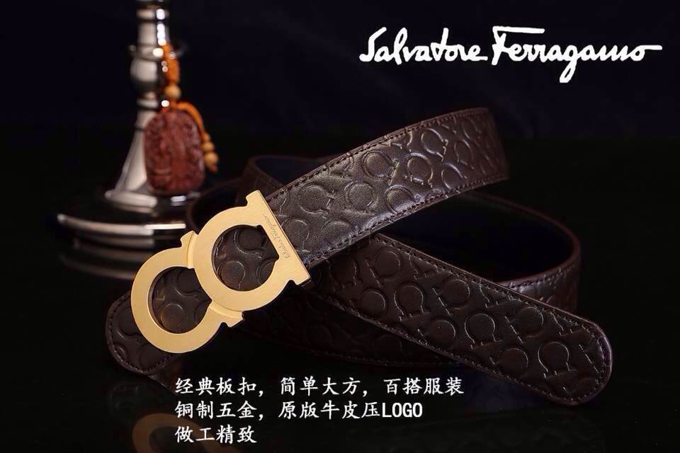 Super Perfect Quality Ferragamo Belts(100% Genuine Leather,steel Buckle)-247