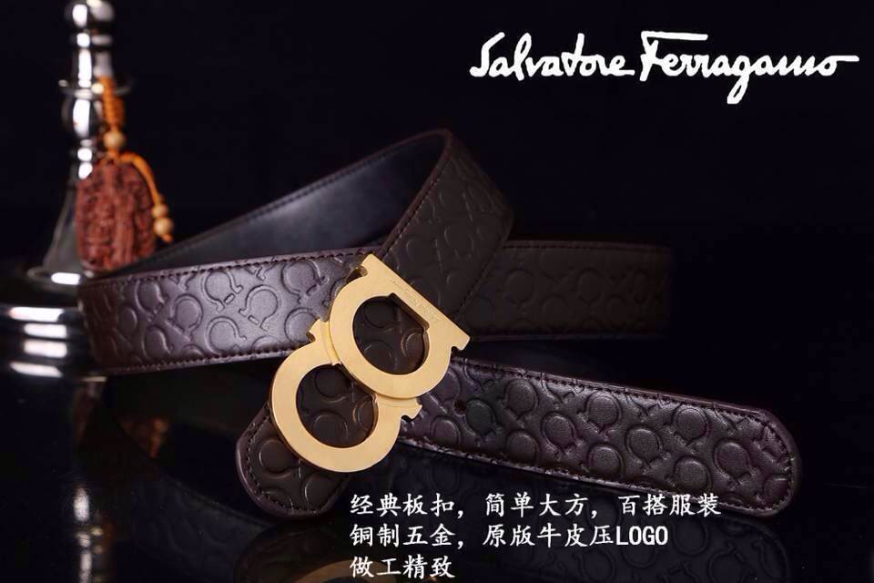 Super Perfect Quality Ferragamo Belts(100% Genuine Leather,steel Buckle)-248