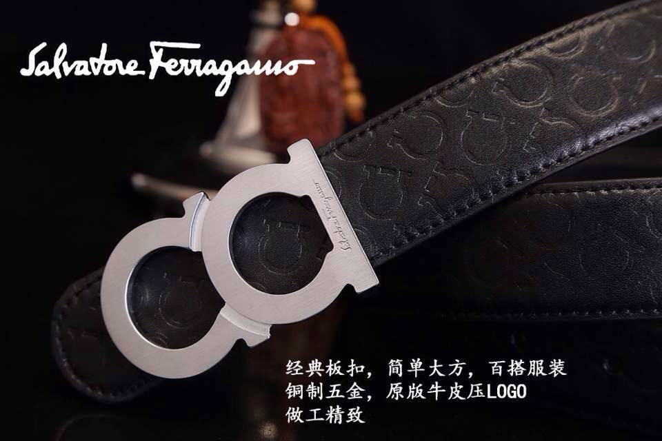 Super Perfect Quality Ferragamo Belts(100% Genuine Leather,steel Buckle)-252