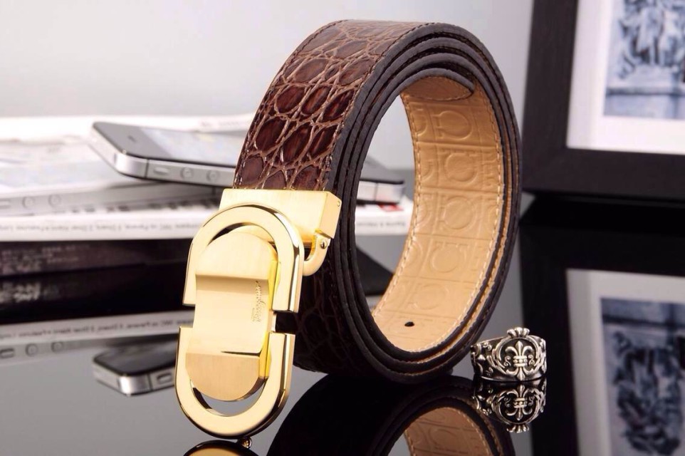 Super Perfect Quality Ferragamo Belts(100% Genuine Leather,steel Buckle)-267