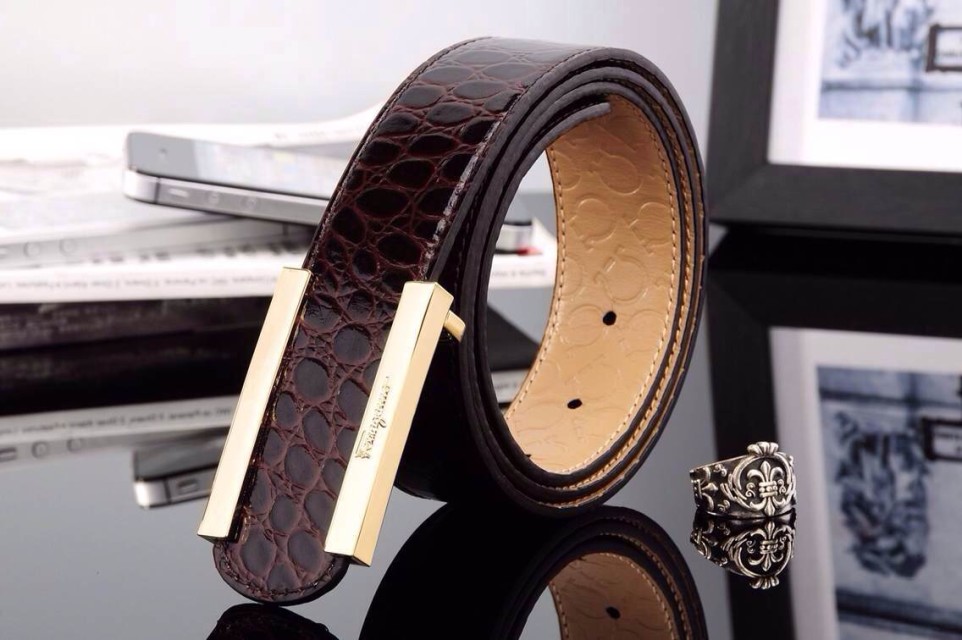 Super Perfect Quality Ferragamo Belts(100% Genuine Leather,steel Buckle)-284