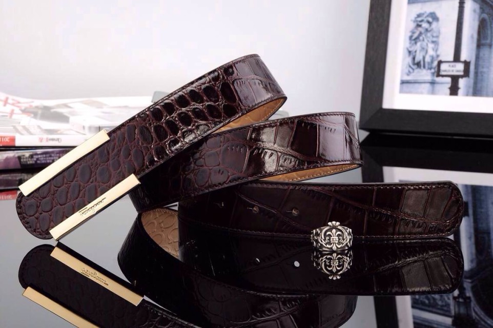 Super Perfect Quality Ferragamo Belts(100% Genuine Leather,steel Buckle)-285