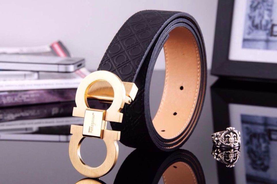 Super Perfect Quality Ferragamo Belts(100% Genuine Leather,steel Buckle)-295