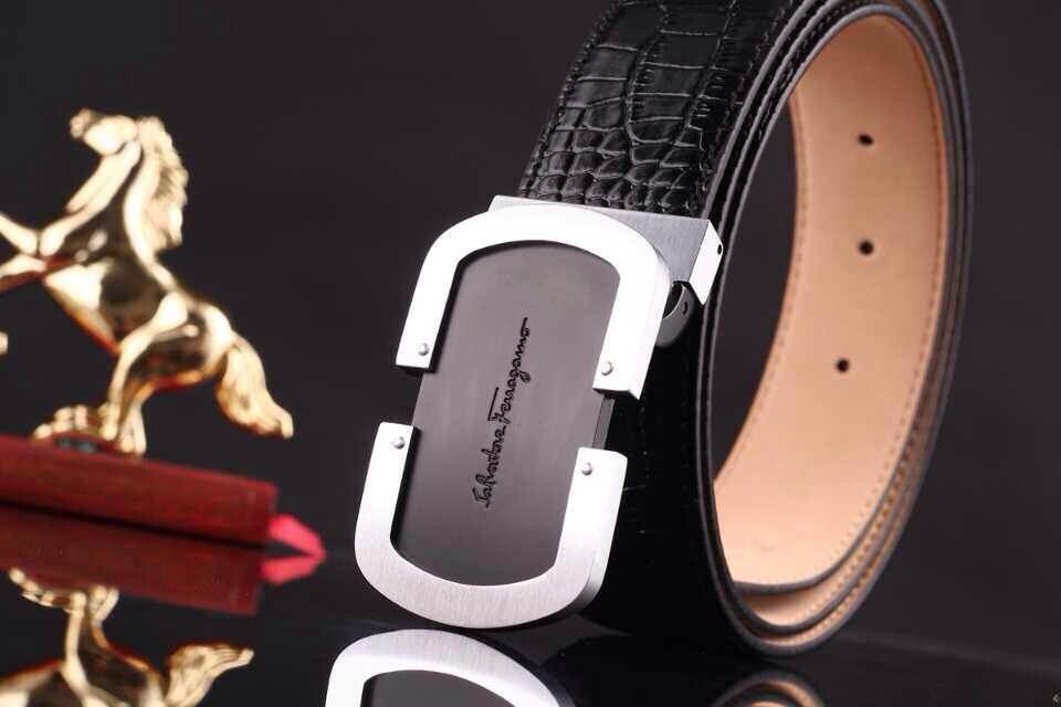 Super Perfect Quality Ferragamo Belts(100% Genuine Leather,steel Buckle)-338