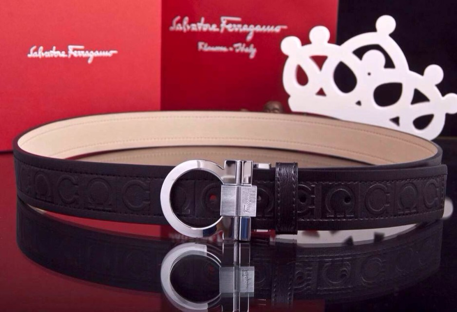 Super Perfect Quality Ferragamo Belts(100% Genuine Leather,steel Buckle)-403