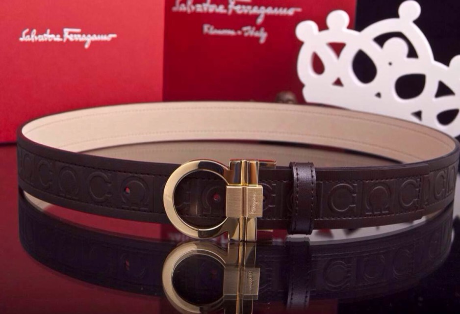 Super Perfect Quality Ferragamo Belts(100% Genuine Leather,steel Buckle)-404