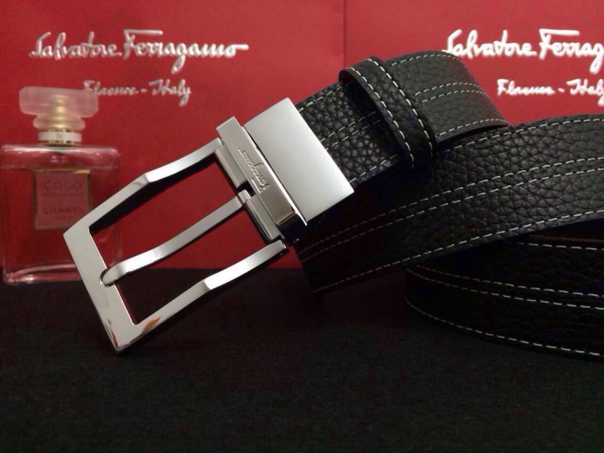 Super Perfect Quality Ferragamo Belts(100% Genuine Leather,steel Buckle)-517