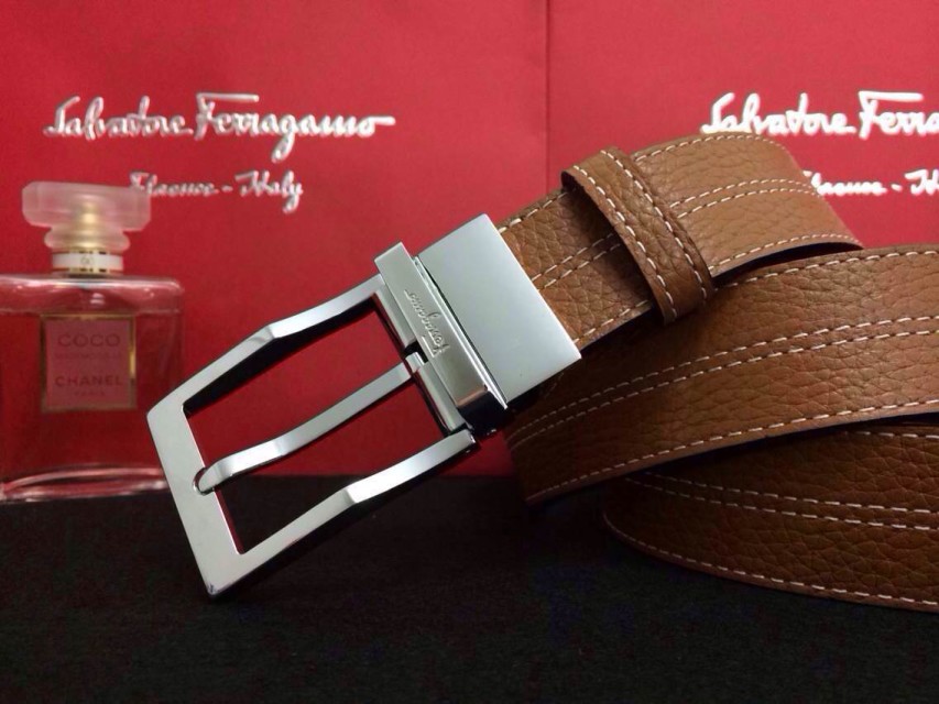 Super Perfect Quality Ferragamo Belts(100% Genuine Leather,steel Buckle)-522