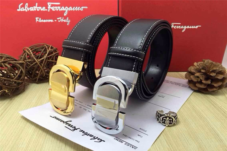 Super Perfect Quality Ferragamo Belts(100% Genuine Leather,steel Buckle)-542