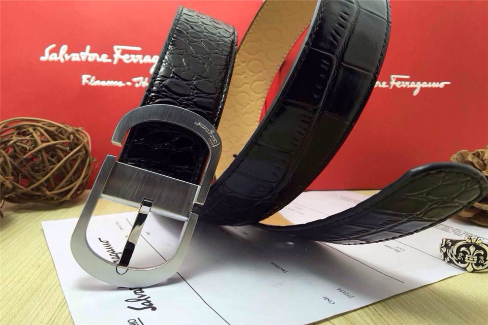 Super Perfect Quality Ferragamo Belts(100% Genuine Leather,steel Buckle)-553