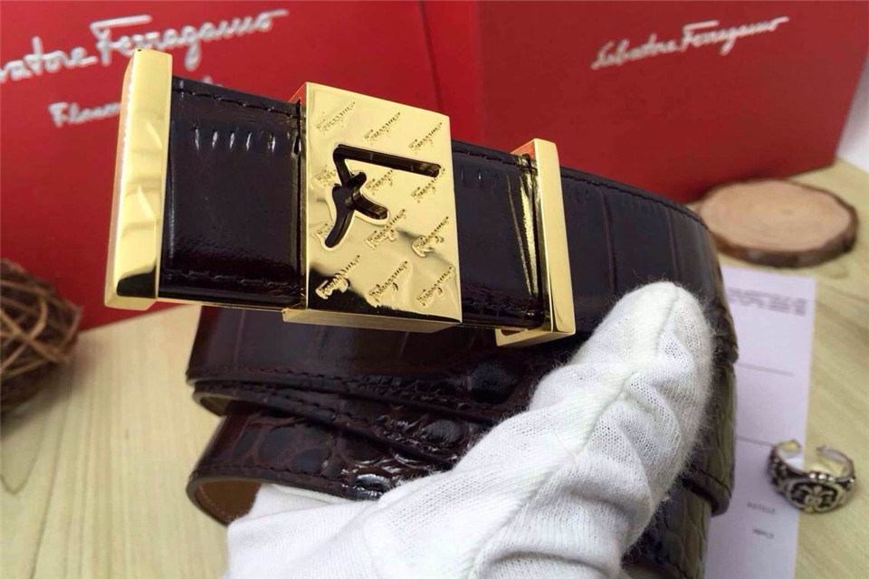 Super Perfect Quality Ferragamo Belts(100% Genuine Leather,steel Buckle)-557