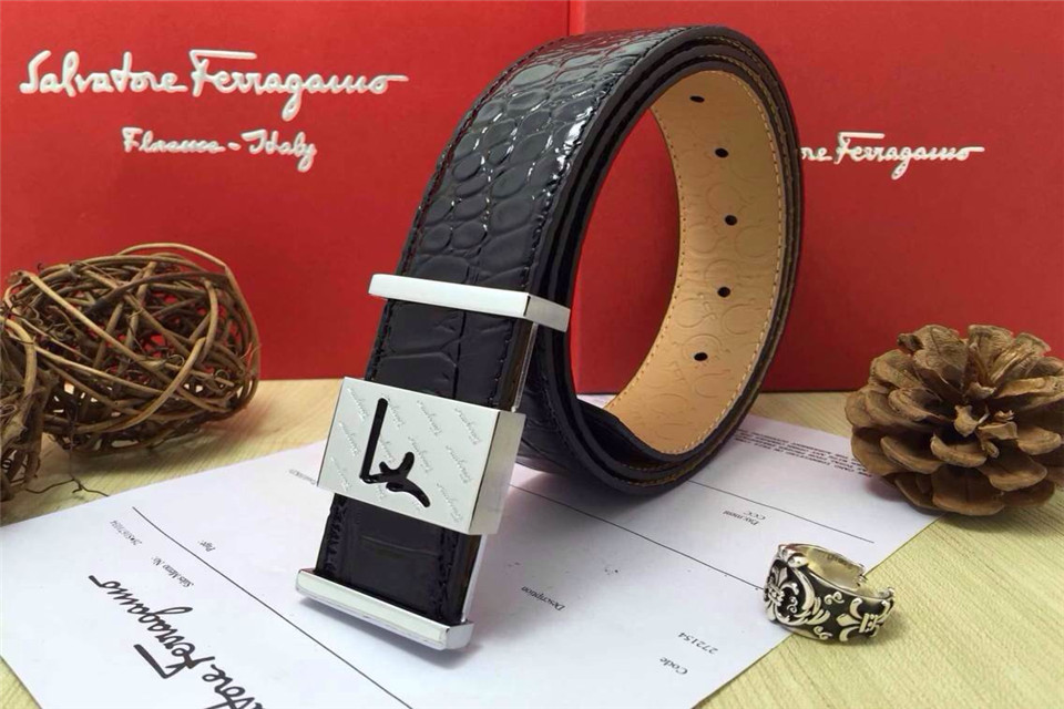 Super Perfect Quality Ferragamo Belts(100% Genuine Leather,steel Buckle)-558