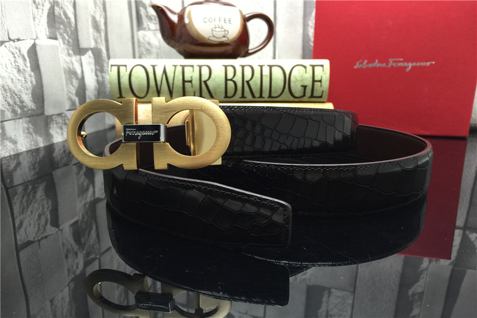 Super Perfect Quality Ferragamo Belts(100% Genuine Leather,steel Buckle)-636