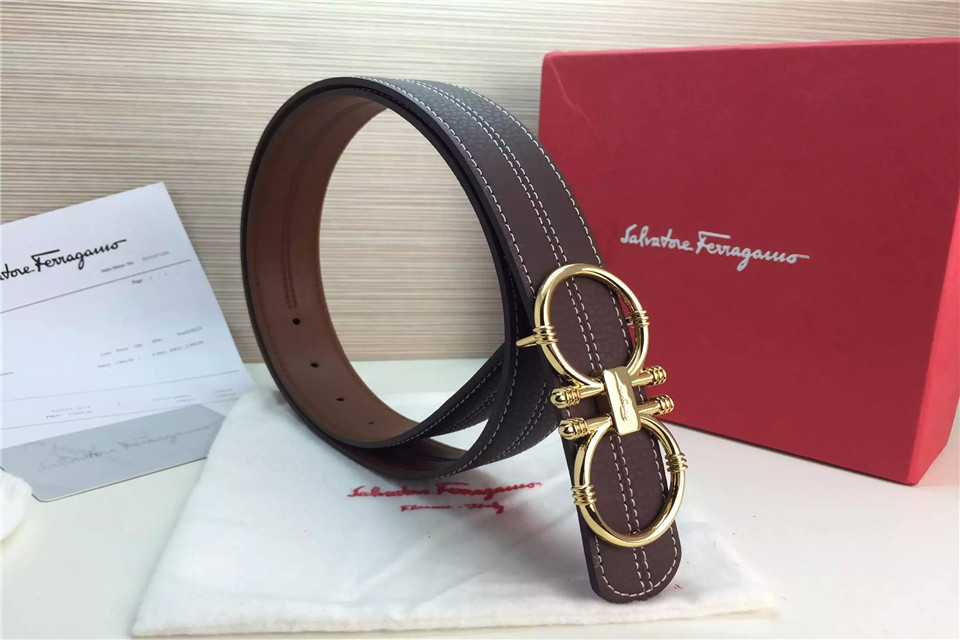 Super Perfect Quality Ferragamo Belts(100% Genuine Leather,steel Buckle)-668