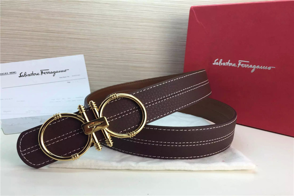 Super Perfect Quality Ferragamo Belts(100% Genuine Leather,steel Buckle)-669