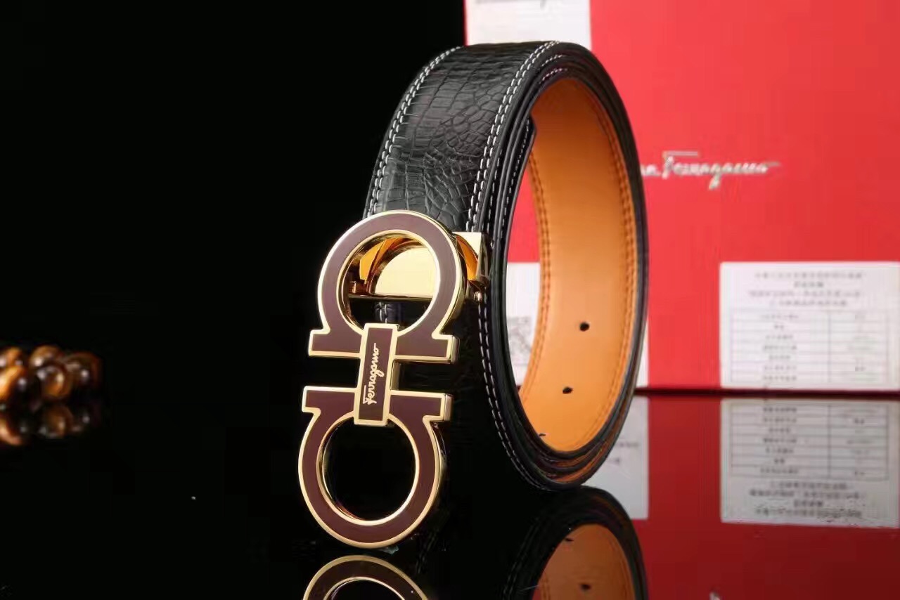 Super Perfect Quality Ferragamo Belts(100% Genuine Leather,steel Buckle)-755