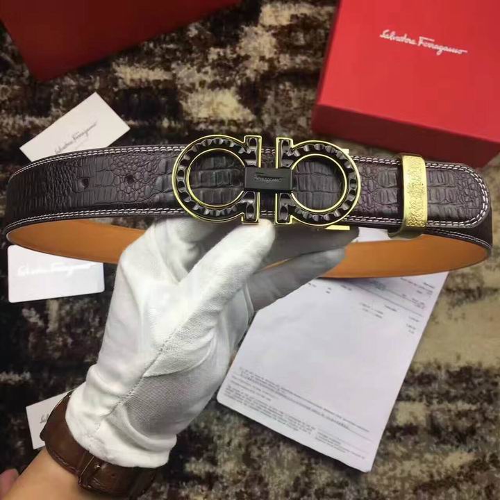 Super Perfect Quality Ferragamo Belts(100% Genuine Leather,steel Buckle)-791