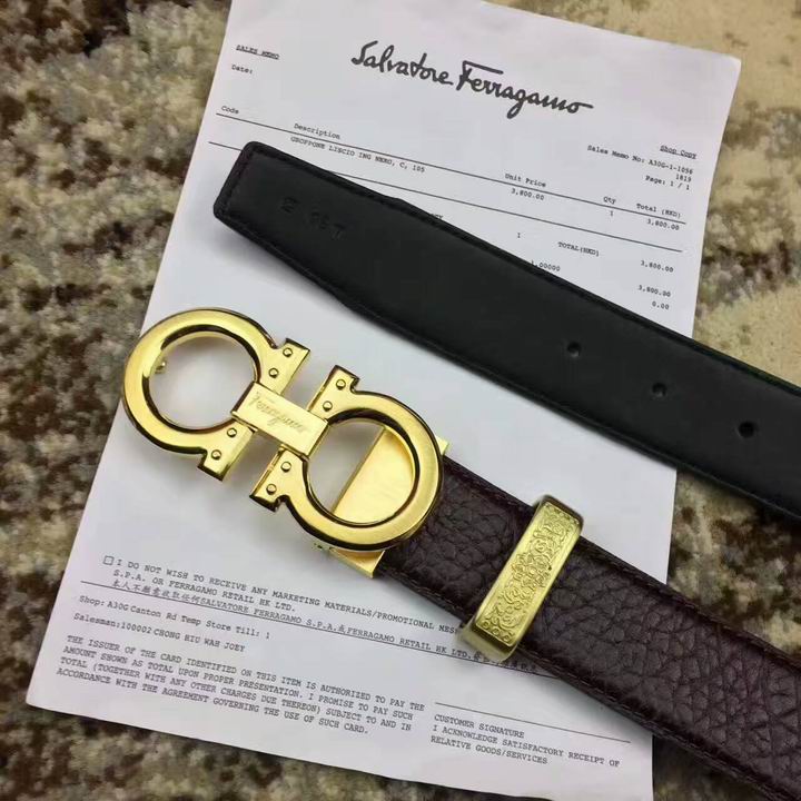 Super Perfect Quality Ferragamo Belts(100% Genuine Leather,steel Buckle)-802