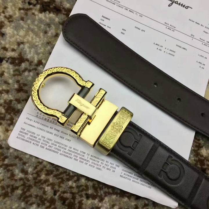 Super Perfect Quality Ferragamo Belts(100% Genuine Leather,steel Buckle)-810