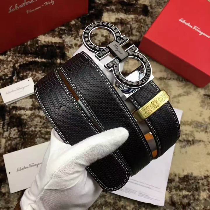 Super Perfect Quality Ferragamo Belts(100% Genuine Leather,steel Buckle)-815