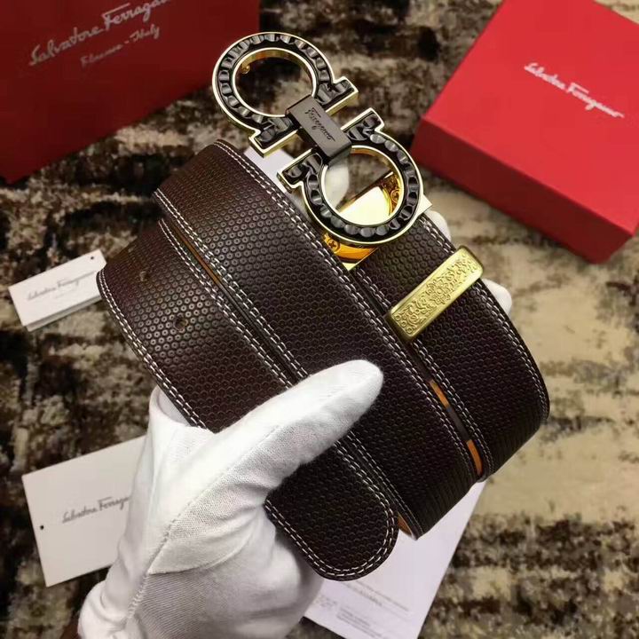 Super Perfect Quality Ferragamo Belts(100% Genuine Leather,steel Buckle)-817