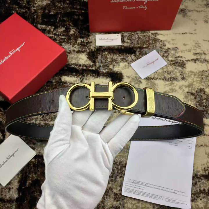 Super Perfect Quality Ferragamo Belts(100% Genuine Leather,steel Buckle)-825